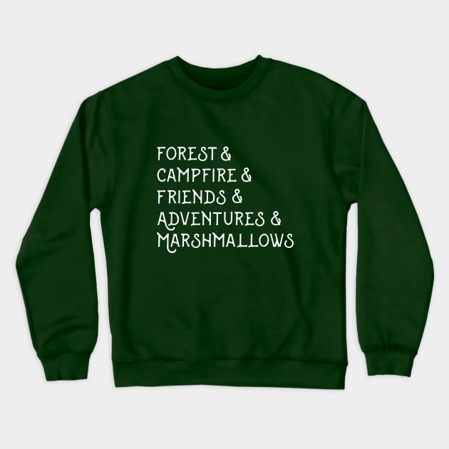 Camping is awesome: list Crewneck Sweatshirt by hyperactive